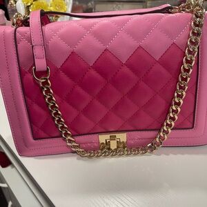 INC International Concepts Pink Quilted Shoulder Bag